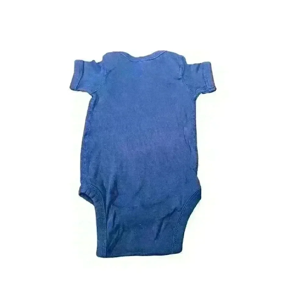 Rabbit Skins 6 Month Unisex One Piece Maury You Are The Father Blue Short Sleeve